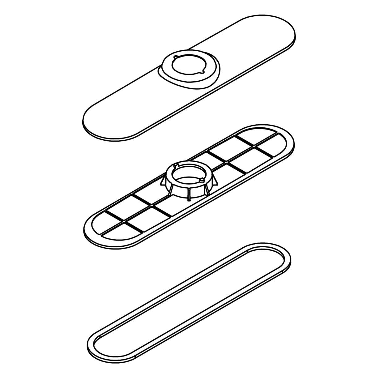 Kohler Genuine Parts Escutcheon KIT - Polished Chrome by Kohler Genuine Parts