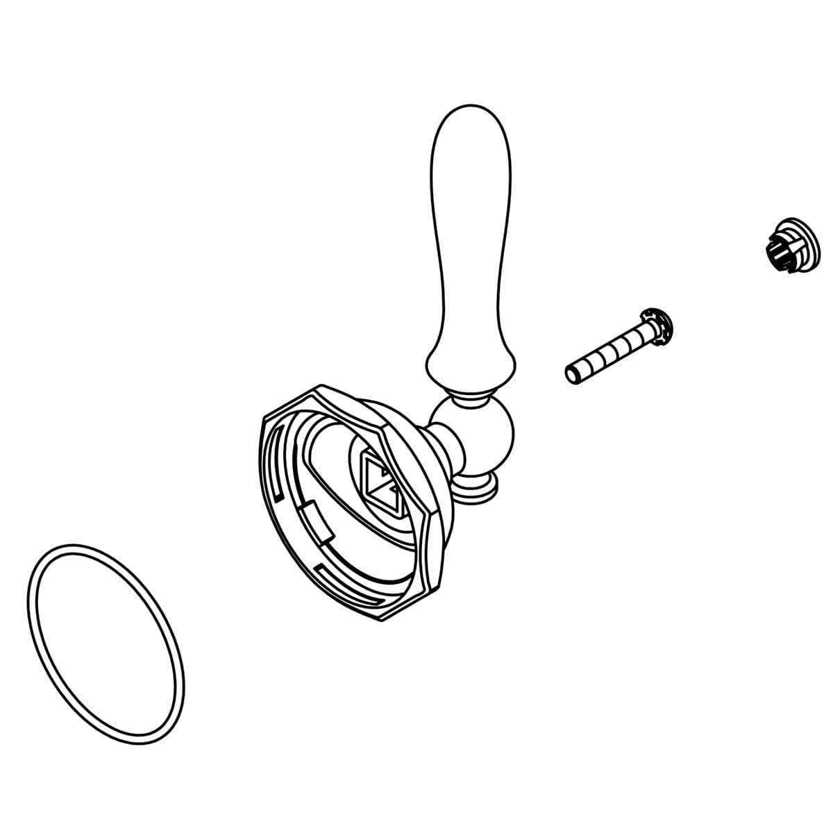 Kohler Genuine Parts Handle KIT - Polished Chrome by Kohler Genuine Parts