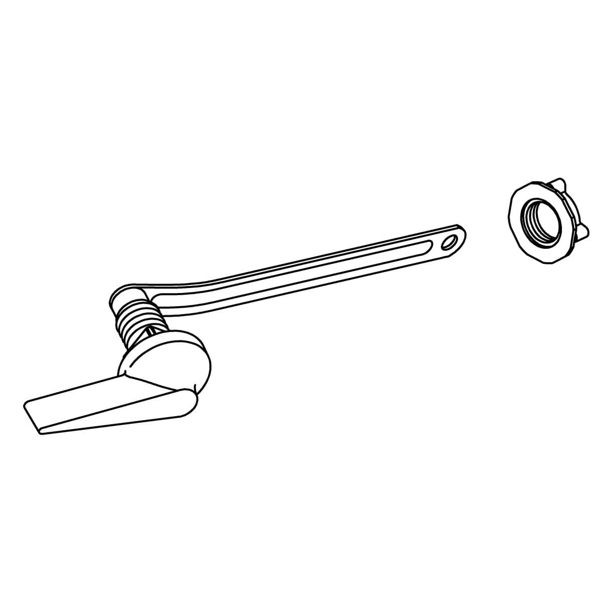 Kohler Genuine Parts TRIP Lever Assembly - Polished Chrome by Kohler Genuine Parts