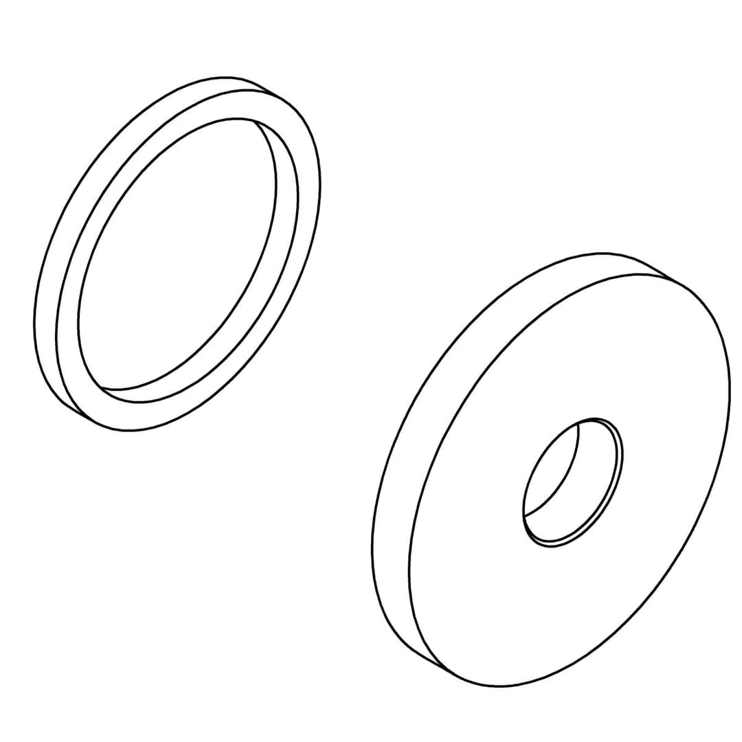 Kohler Genuine Parts Escutcheon KIT - Vibrant Brushed Moderne Brass by Kohler Genuine Parts
