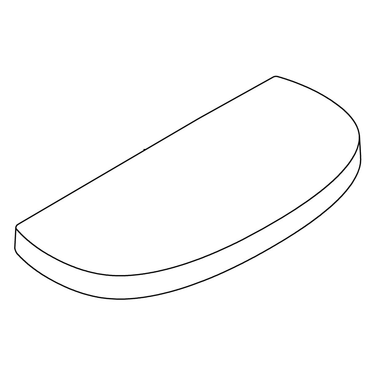Kohler Genuine Parts Cover, Tank, Toilet - White by Kohler Genuine Parts