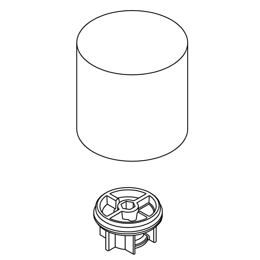 Kohler Genuine Parts Handle KIT - Vibrant Brushed Moderne Brass by Kohler Genuine Parts