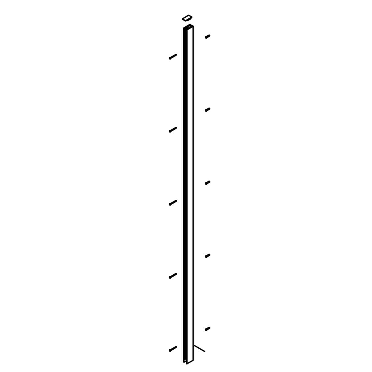 Kohler Genuine Parts 1330797 WALL JAMB 71.500 - Matte Black by Kohler Genuine Parts