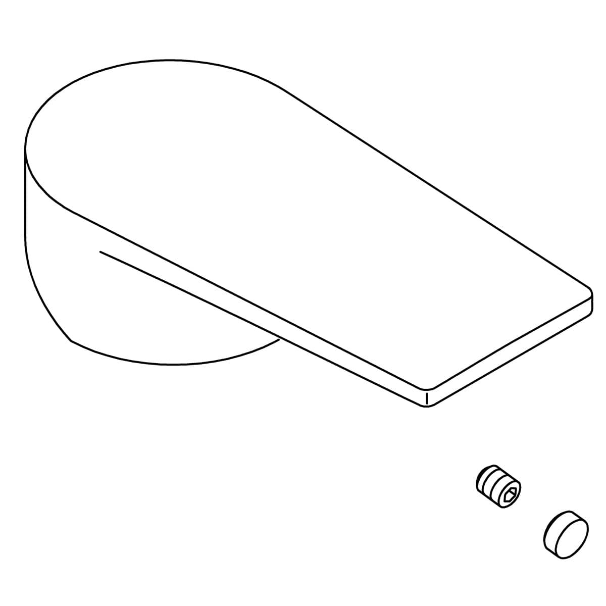 Kohler Genuine Parts Handle KIT - Matte Black by Kohler Genuine Parts