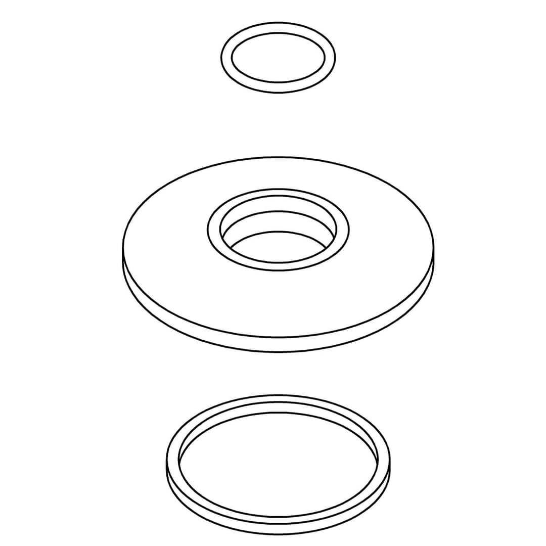 Kohler Genuine Parts Escutcheon KIT - Polished Chrome by Kohler Genuine Parts