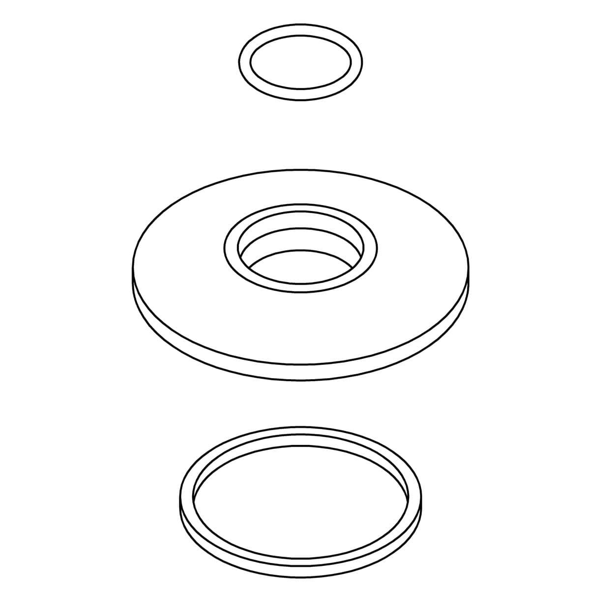 Kohler Genuine Parts Escutcheon KIT - Polished Chrome by Kohler Genuine Parts