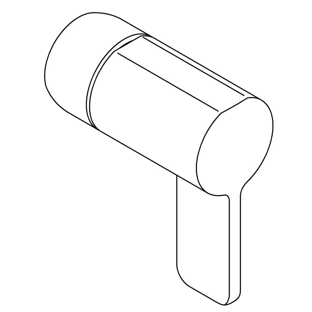 Kohler Genuine Parts Handle Assembly, Rite-temp - Matte Black by Kohler Genuine Parts