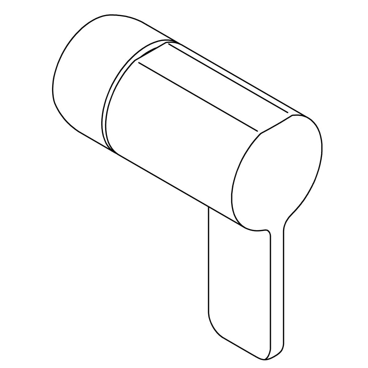 Kohler Genuine Parts Handle Assembly, Rite-temp - Matte Black by Kohler Genuine Parts