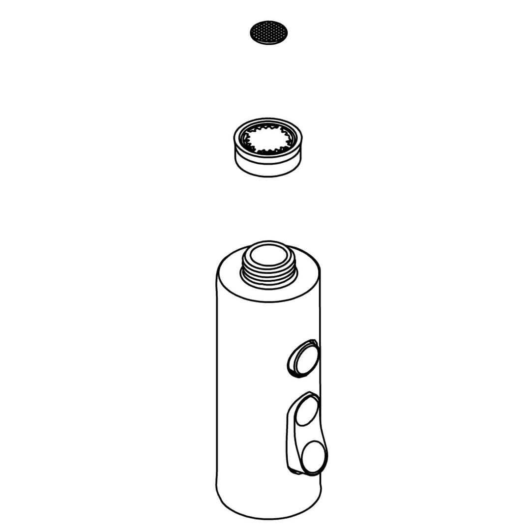 Kohler Genuine Parts Assembly, Spray - Matte Black by Kohler Genuine Parts