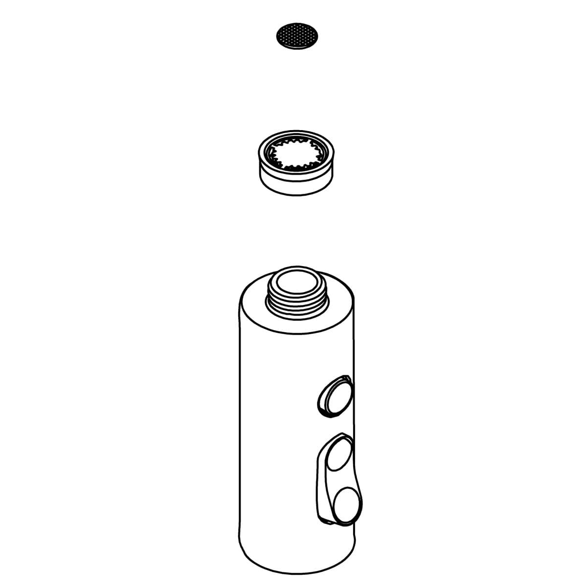 Kohler Genuine Parts Assembly, Spray - Matte Black by Kohler Genuine Parts