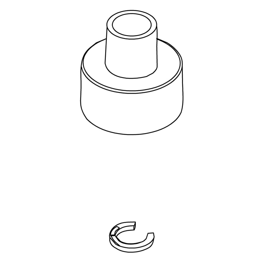 Kohler Genuine Parts Spray NUT KIT - Polished Chrome by Kohler Genuine Parts