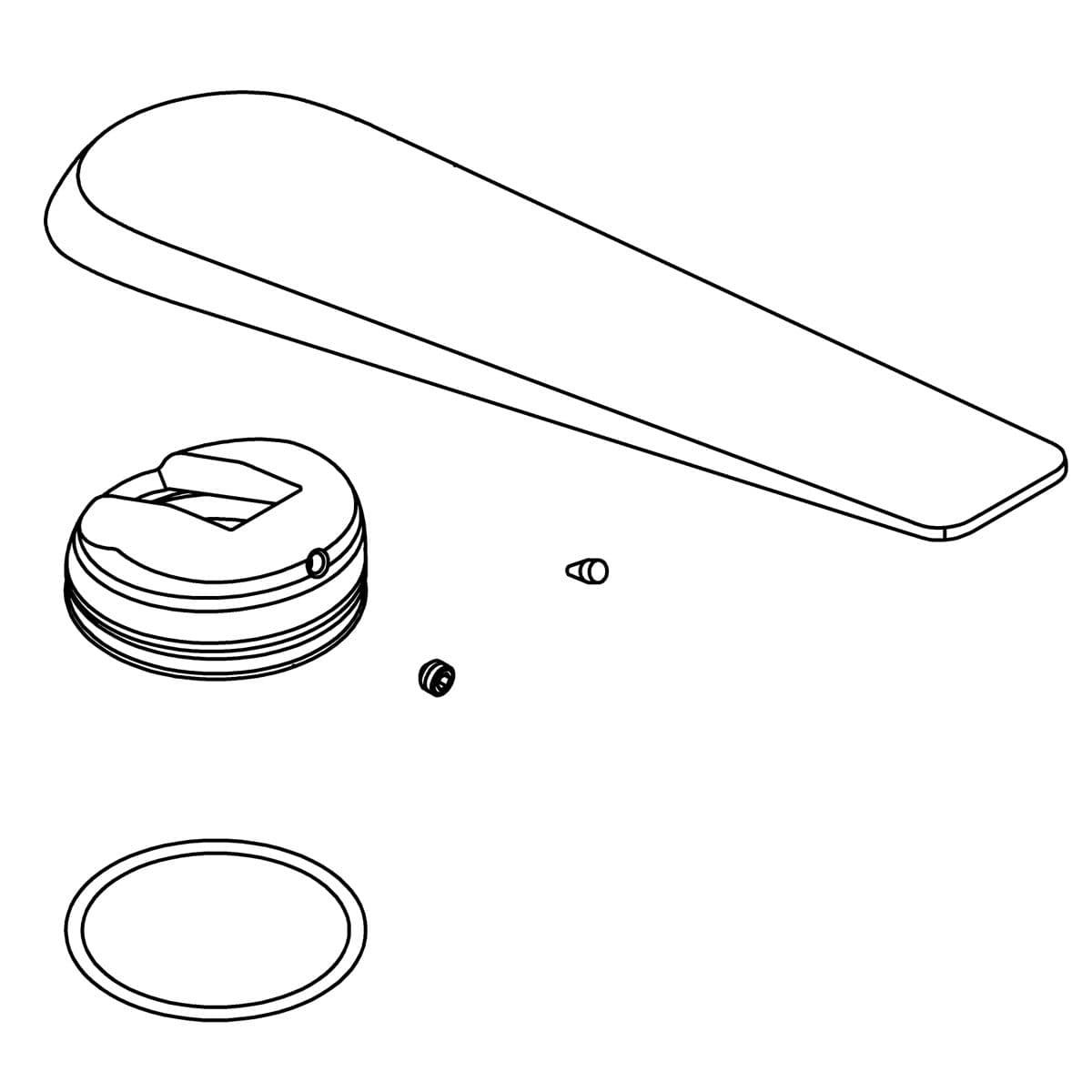 Kohler Genuine Parts Handle KIT - Matte Black by Kohler Genuine Parts
