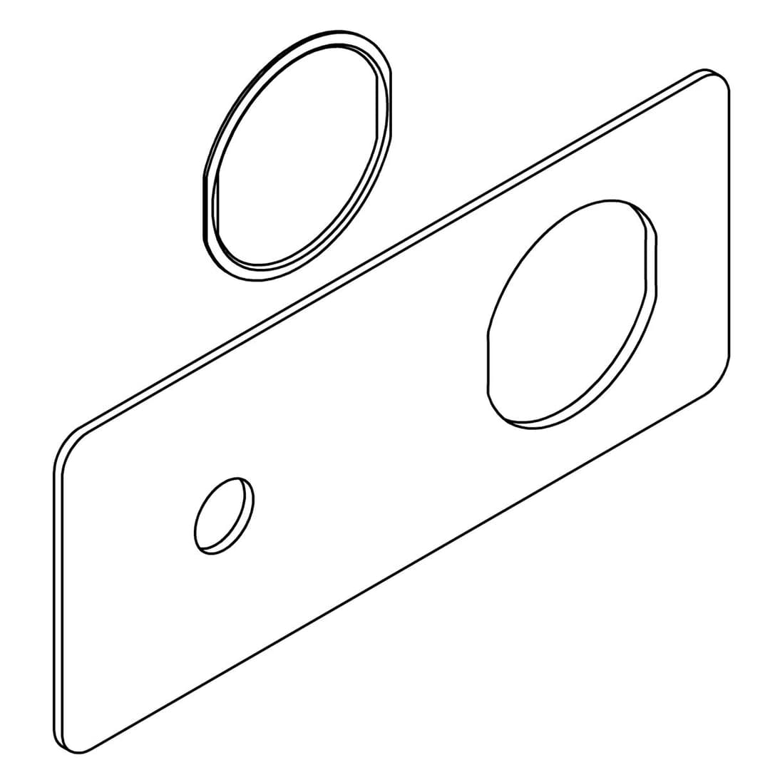 Kohler Genuine Parts Escutcheon KIT - Vibrant Brushed Moderne Brass by Kohler Genuine Parts