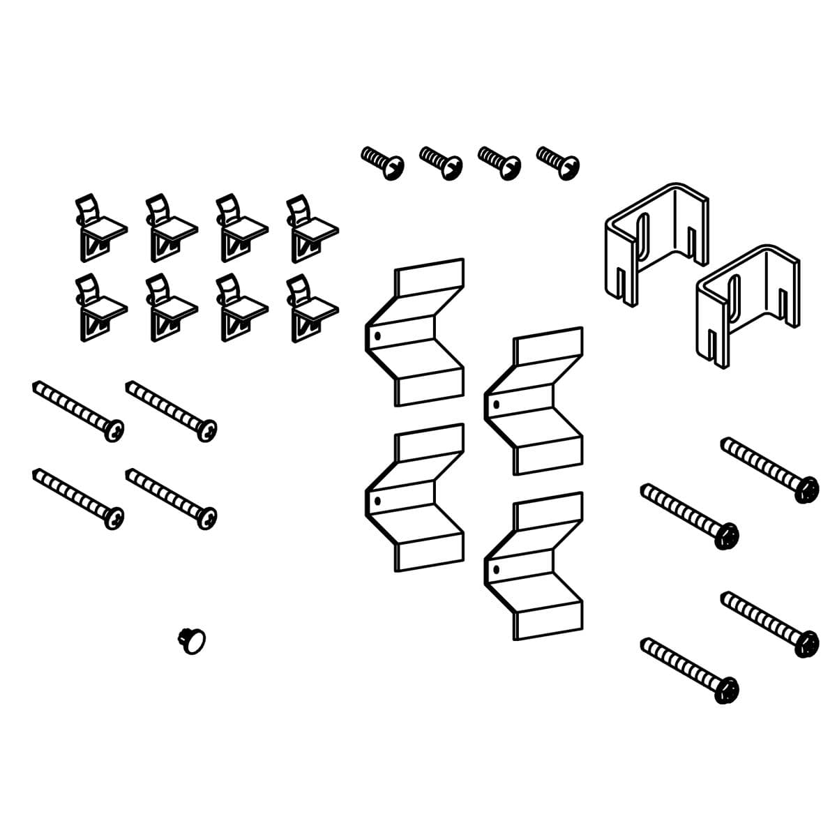 Kohler Genuine Parts Hardware FOR CLC WITH L Clips - White by Kohler Genuine Parts