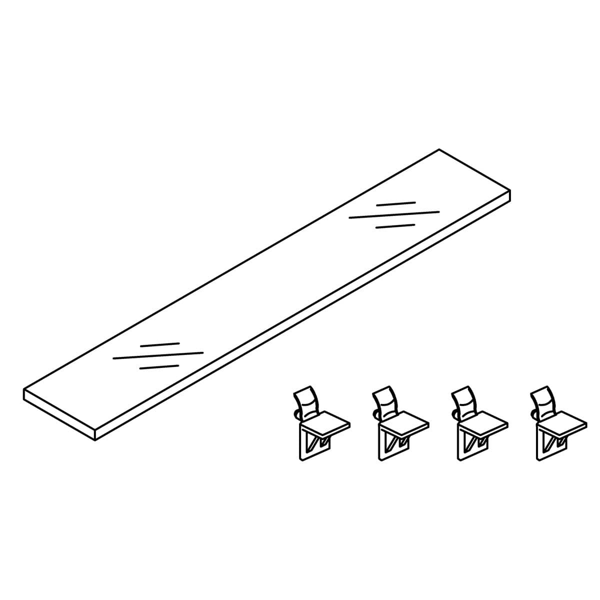 Kohler Genuine Parts Service KIT, 15 Shelf WITH L Clips by Kohler Genuine Parts