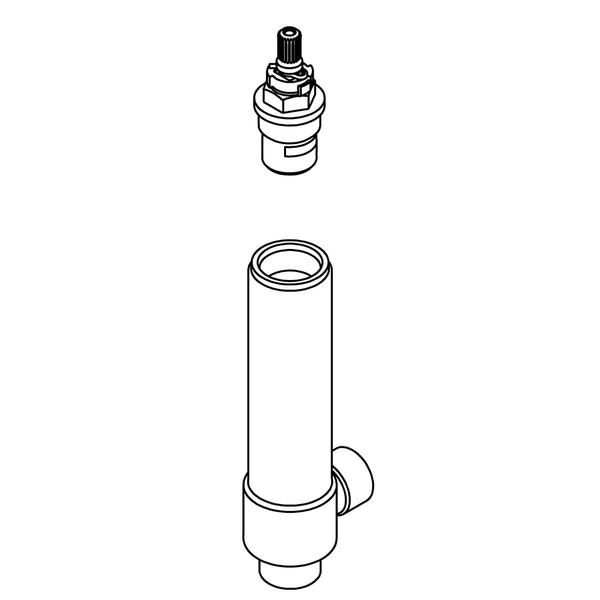 Kohler Genuine Parts 1/2 Valve Assembly, HOT by Kohler Genuine Parts