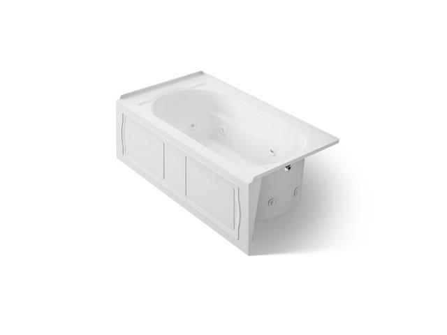 Devonshire 60'' x 32'' alcove heated whirlpool bath, right drain