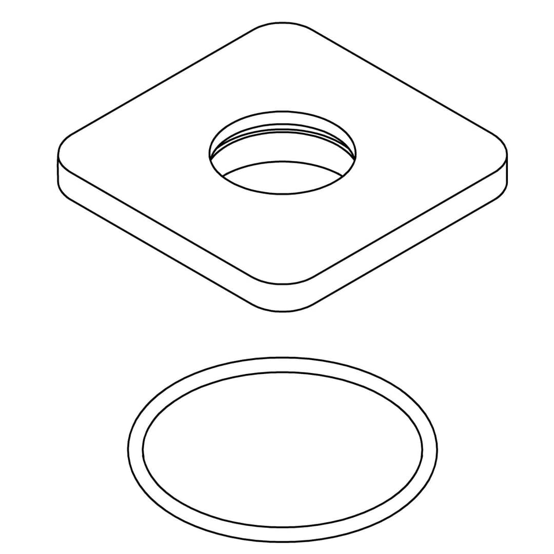 Kohler Genuine Parts Escutcheon KIT - Polished Chrome by Kohler Genuine Parts