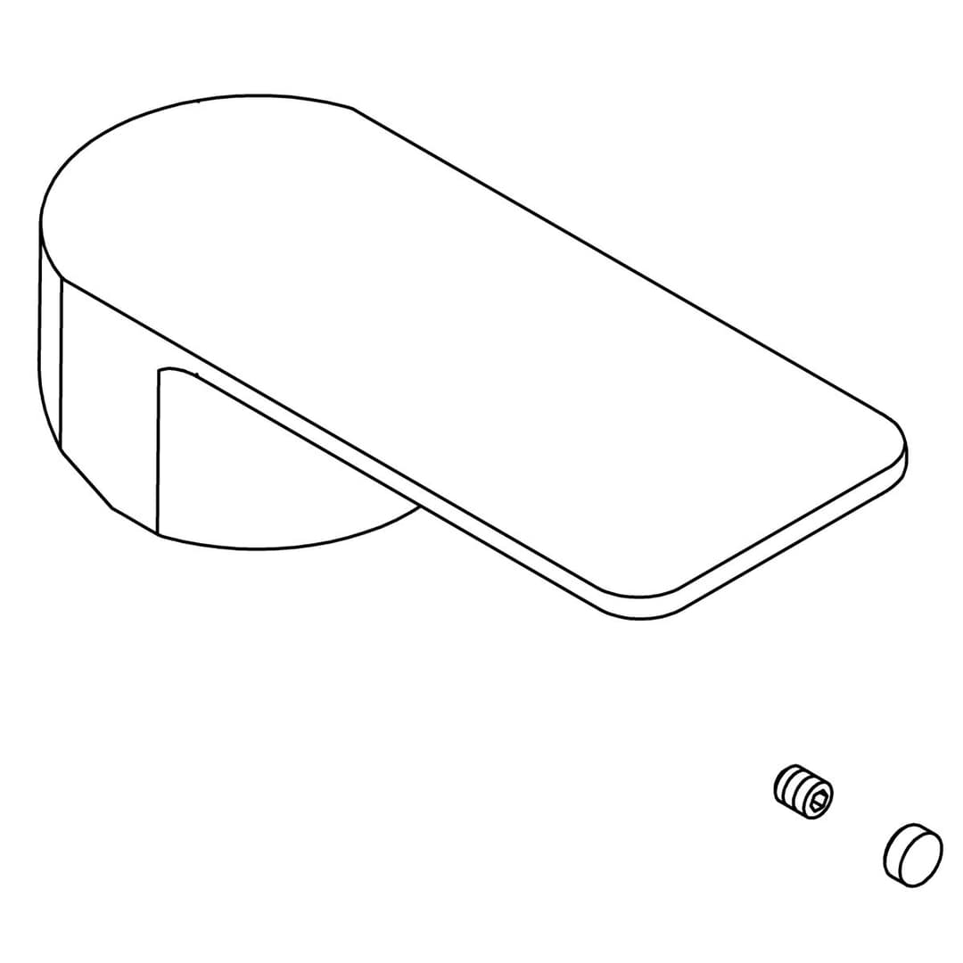 Kohler Genuine Parts Handle KIT - Polished Chrome by Kohler Genuine Parts