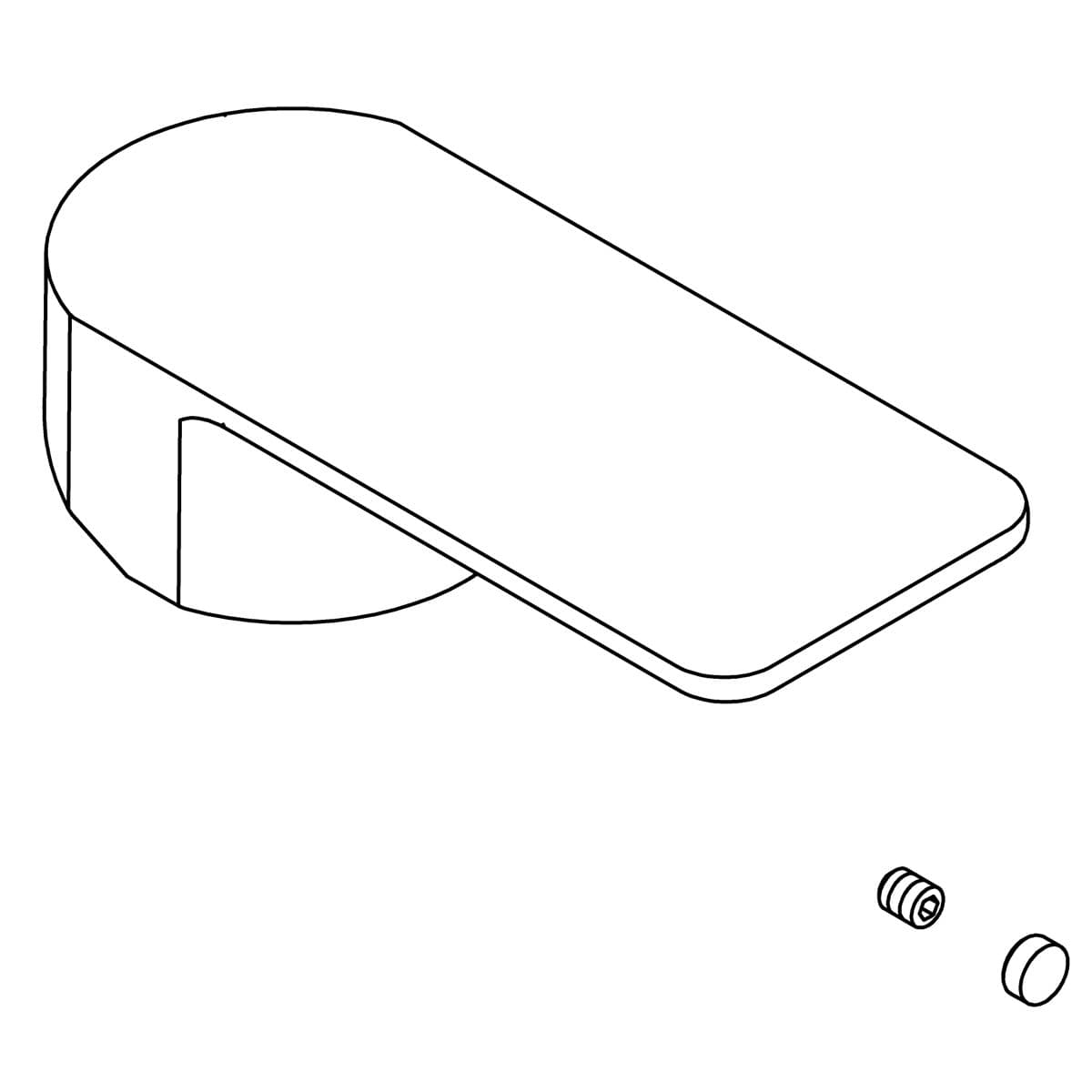 Kohler Genuine Parts Handle KIT - Matte Black by Kohler Genuine Parts