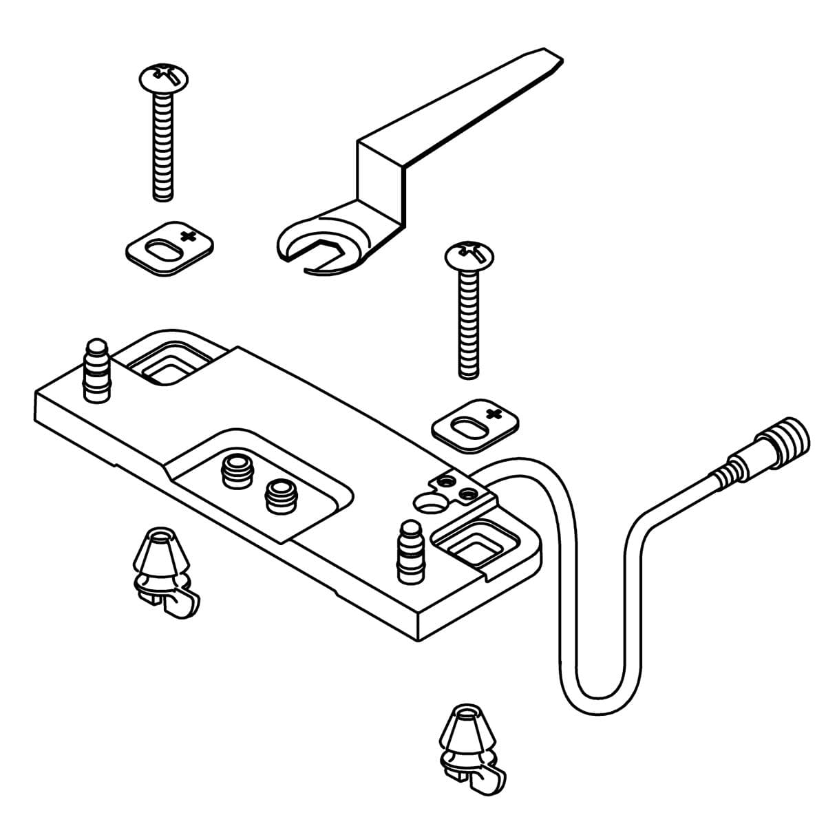 Kohler Genuine Parts Mounting Plate KIT Exposed WIRE by Kohler Genuine Parts