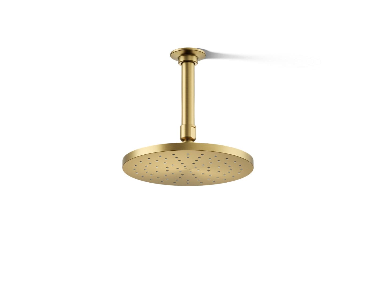 Kohler Contemporary Round 8'' single-function rainhead, 2.5 gpm - Vibrant Brushed Moderne Brass by Kohler