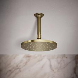Kohler Contemporary Round 8'' single-function rainhead, 2.5 gpm - Vibrant French Gold - image 2