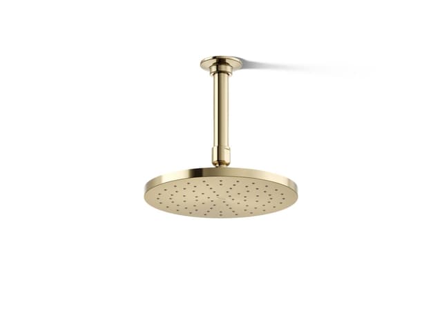 Kohler Contemporary Round 8'' single-function rainhead, 1.75 gpm - Vibrant French Gold