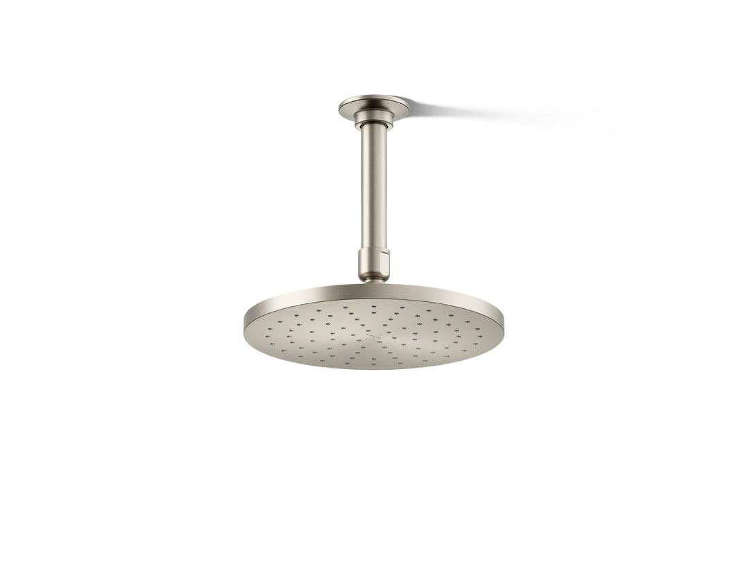 Kohler Contemporary Round 8'' single-function rainhead, 2.5 gpm - Vibrant Brushed Nickel by Kohler