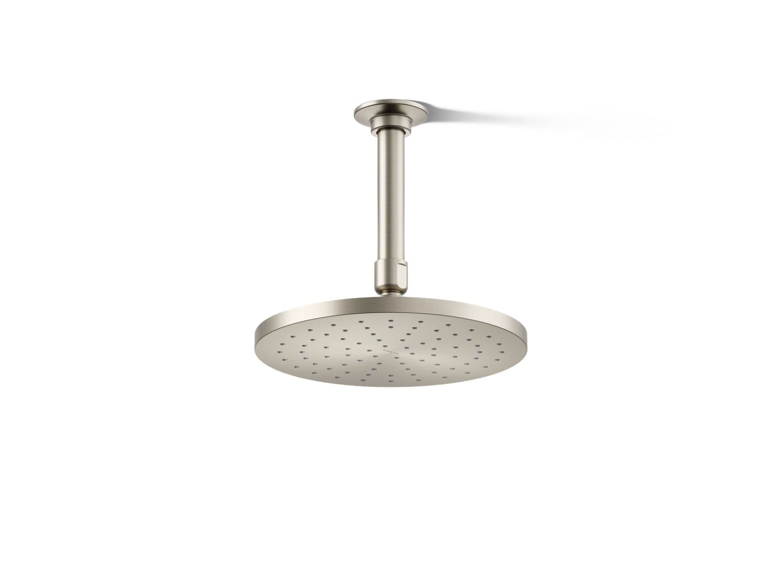 Kohler Contemporary Round 8'' single-function rainhead, 2.5 gpm - Vibrant Brushed Nickel by Kohler