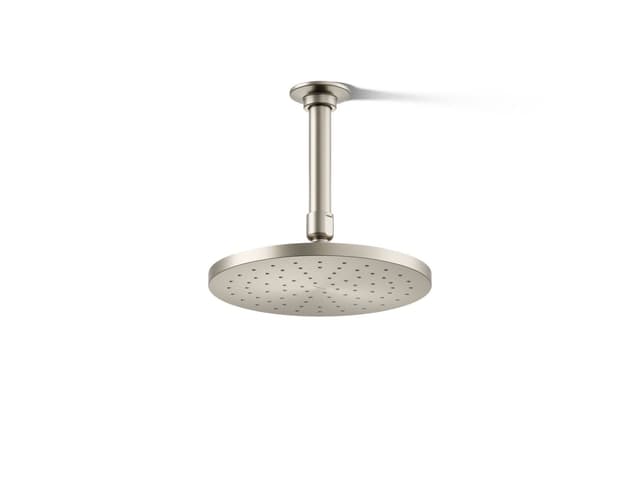 Kohler Contemporary Round 8'' single-function rainhead, 1.75 gpm - Vibrant Brushed Nickel