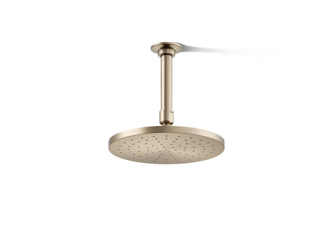Kohler Contemporary Round 8'' single-function rainhead, 2.5 gpm - Vibrant Brushed Bronze by Kohler