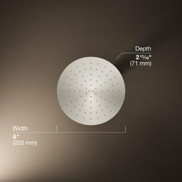 Kohler Contemporary Round 8'' single-function rainhead, 1.75 gpm - Vibrant Polished Nickel - image 3