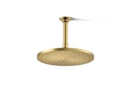 Kohler Contemporary Round 10'' single-function rainhead, 1.75 gpm - Vibrant Brushed Moderne Brass - image 1