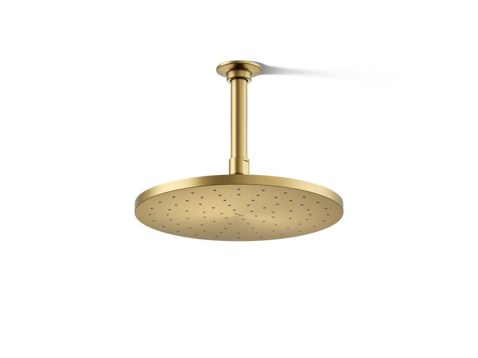 Kohler Contemporary Round 10'' single-function rainhead, 2.5 gpm - Vibrant Brushed Moderne Brass by Kohler