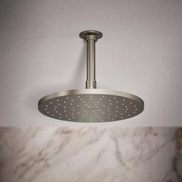 Kohler Contemporary Round 10'' single-function rainhead, 1.75 gpm - Vibrant Brushed Nickel - image 2