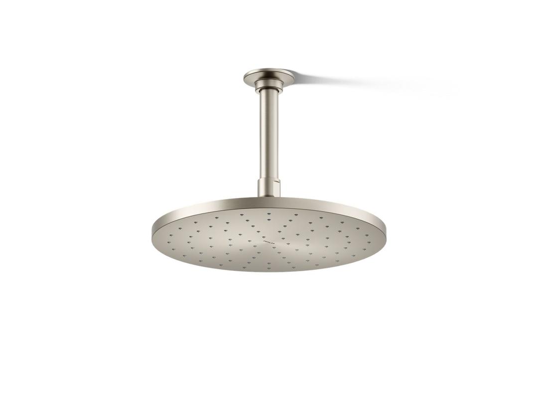 Kohler Contemporary Round 10'' single-function rainhead, 1.75 gpm - Vibrant Brushed Nickel by Kohler