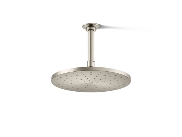Kohler Contemporary Round 10'' single-function rainhead, 1.75 gpm - Vibrant Brushed Nickel