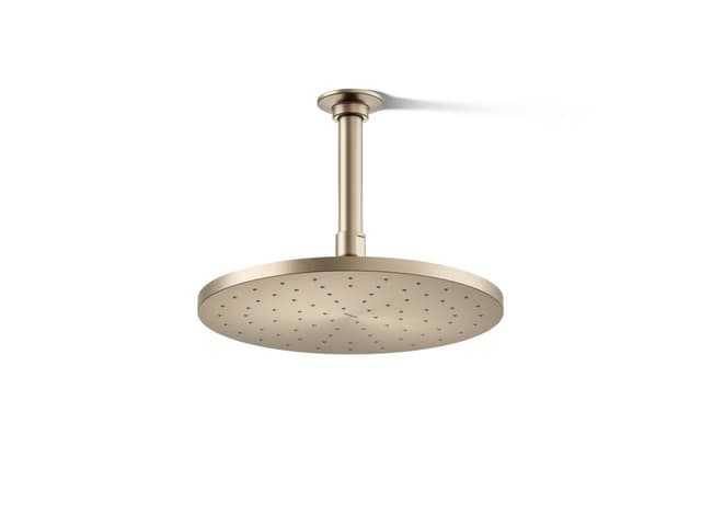 Kohler Contemporary Round 10'' single-function rainhead, 1.75 gpm - Vibrant Brushed Bronze