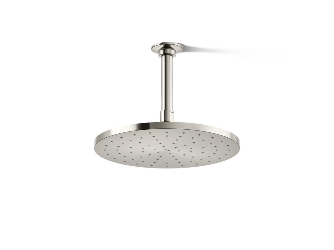Kohler Contemporary Round 10'' single-function rainhead, 1.75 gpm - Vibrant Polished Nickel by Kohler