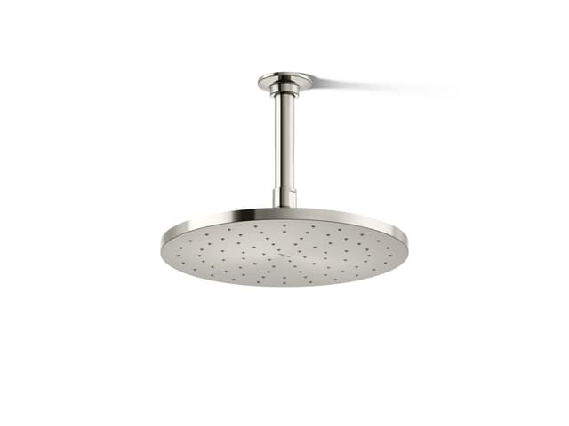 Kohler Contemporary Round 10'' single-function rainhead, 1.75 gpm - Vibrant Polished Nickel
