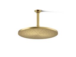 Kohler Contemporary Round 12'' single-function rainhead, 2.5 gpm - Vibrant Brushed Moderne Brass - image 1