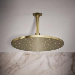 Kohler Contemporary Round 12'' single-function rainhead, 2.5 gpm - Vibrant French Gold - image 2