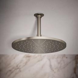 Kohler Contemporary Round 12'' single-function rainhead, 2.5 gpm - Vibrant Brushed Nickel - image 2