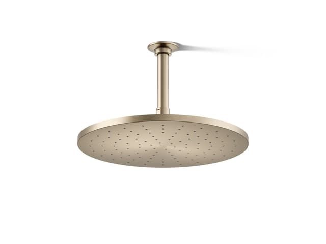 Kohler Contemporary Round 12'' single-function rainhead, 2.5 gpm - Vibrant Brushed Bronze
