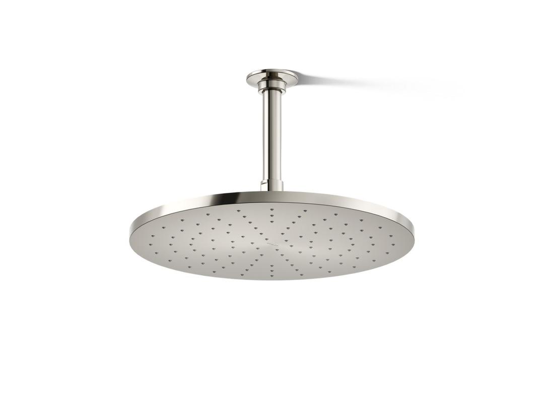 Kohler Contemporary Round 12'' single-function rainhead, 2.5 gpm - Vibrant Polished Nickel by Kohler