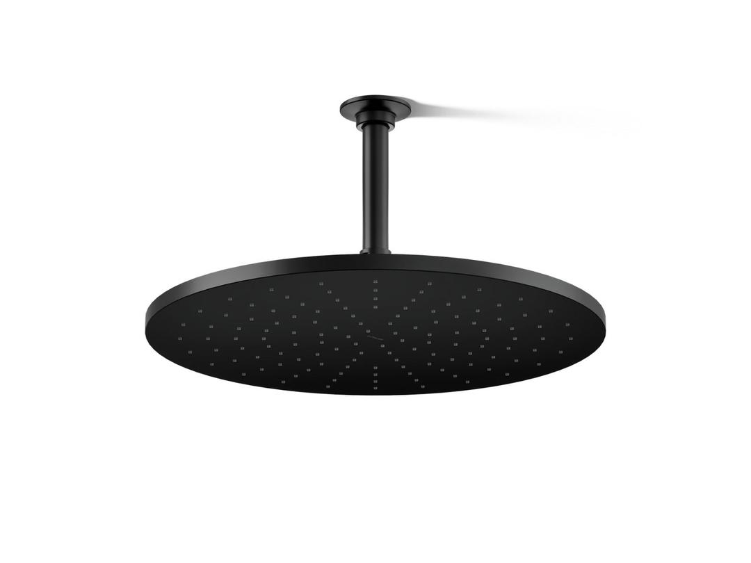 Kohler Contemporary Round 14- single-function rainhead, 2.5 gpm - Matte Black by Kohler