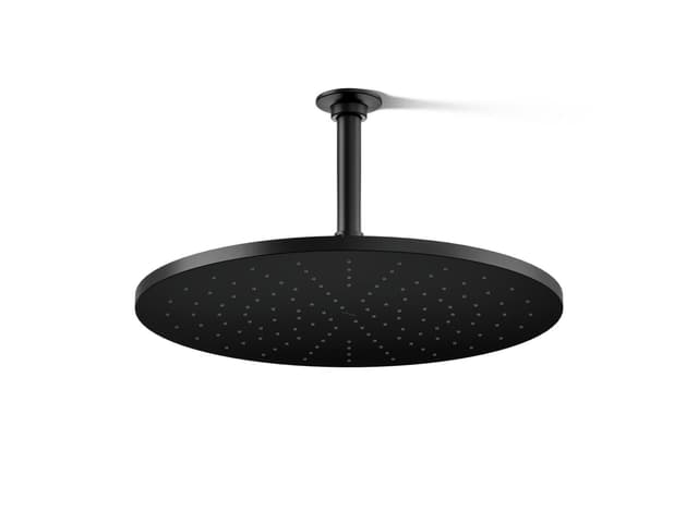 Kohler Contemporary Round 14- single-function rainhead, 2.5 gpm - Matte Black