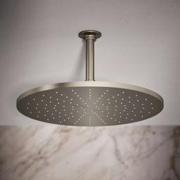 Kohler Contemporary Round 14- single-function rainhead, 2.5 gpm - Vibrant Brushed Nickel - image 2