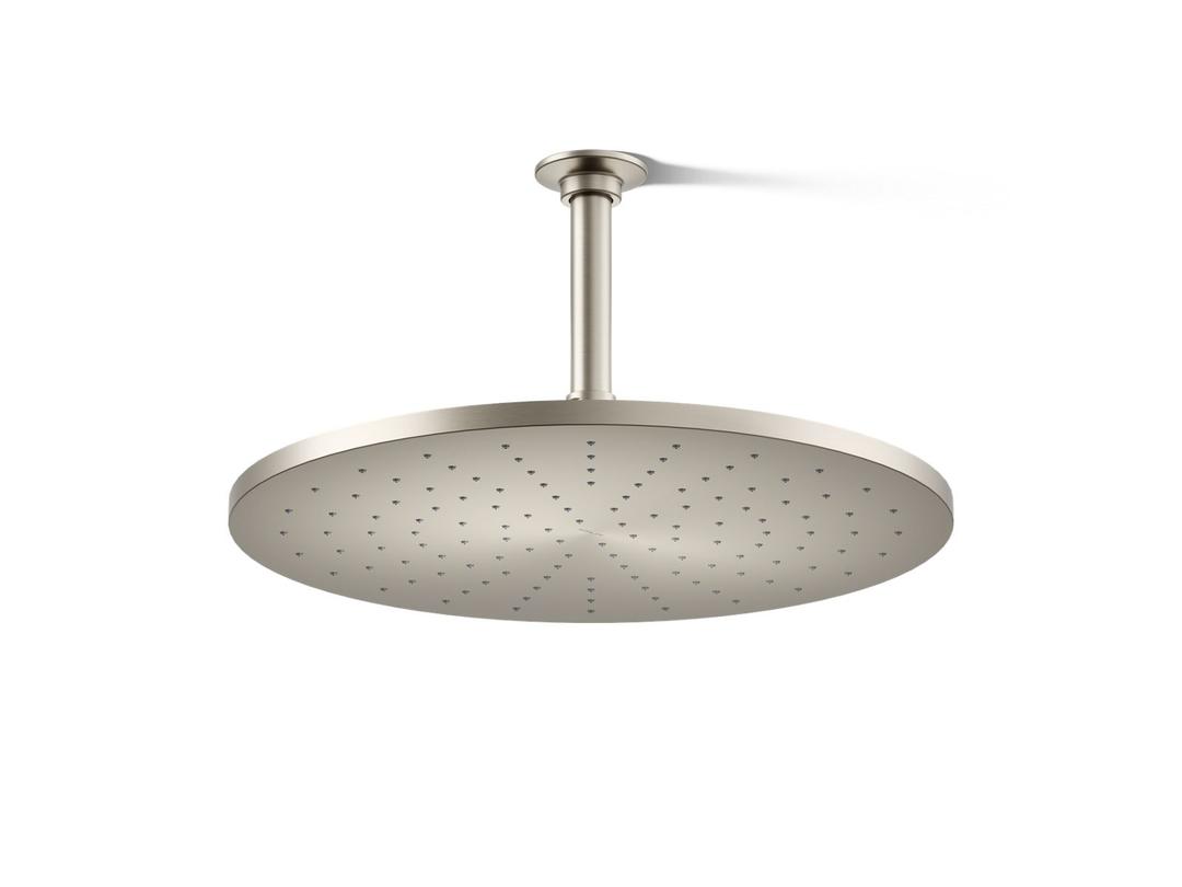 Kohler Contemporary Round 14- single-function rainhead, 2.5 gpm - Vibrant Brushed Nickel by Kohler